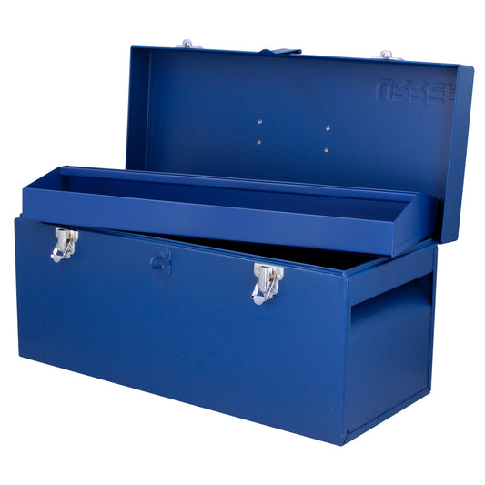 Caja portaherramientas metálica color azul 20" x 8" x 9" Urrea