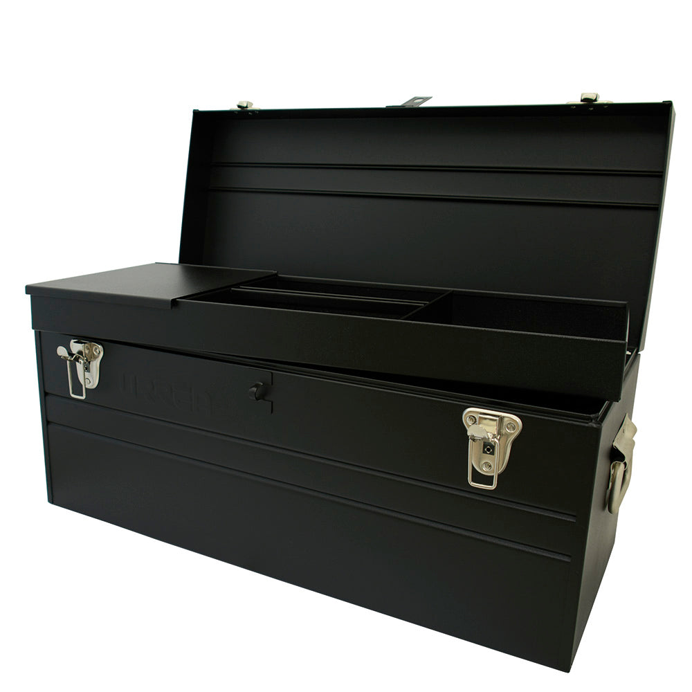 Caja portaherramientas metálica color negro 23" x 10" x 11" Urrea