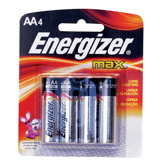 Paquete de 12 piezas de Pila alcalina Energizer® "AA",  4 piezas Surtek