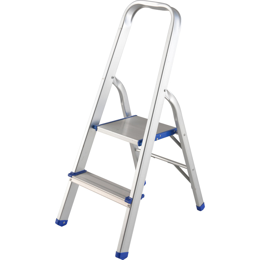 Escalera plegables tipo taburete de aluminio con 2 peldaños Surtek