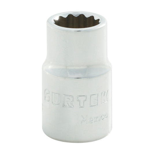 Paquete de 6 piezas de Dado cuadro de 3/8", 12 puntas, en pulgadas, 5/16" Surtek