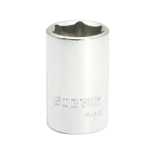 Paquete de 6 piezas de Dado métrico cuadro de 1/2", 6 puntas, 16 mm Surtek