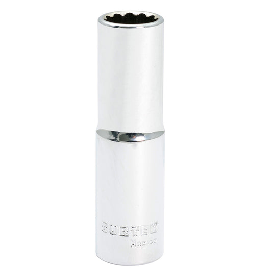 Paquete de 6 piezas de Dado largo cuadro de 1/2", 12 puntas, en pulgadas, 5/8" Surtek