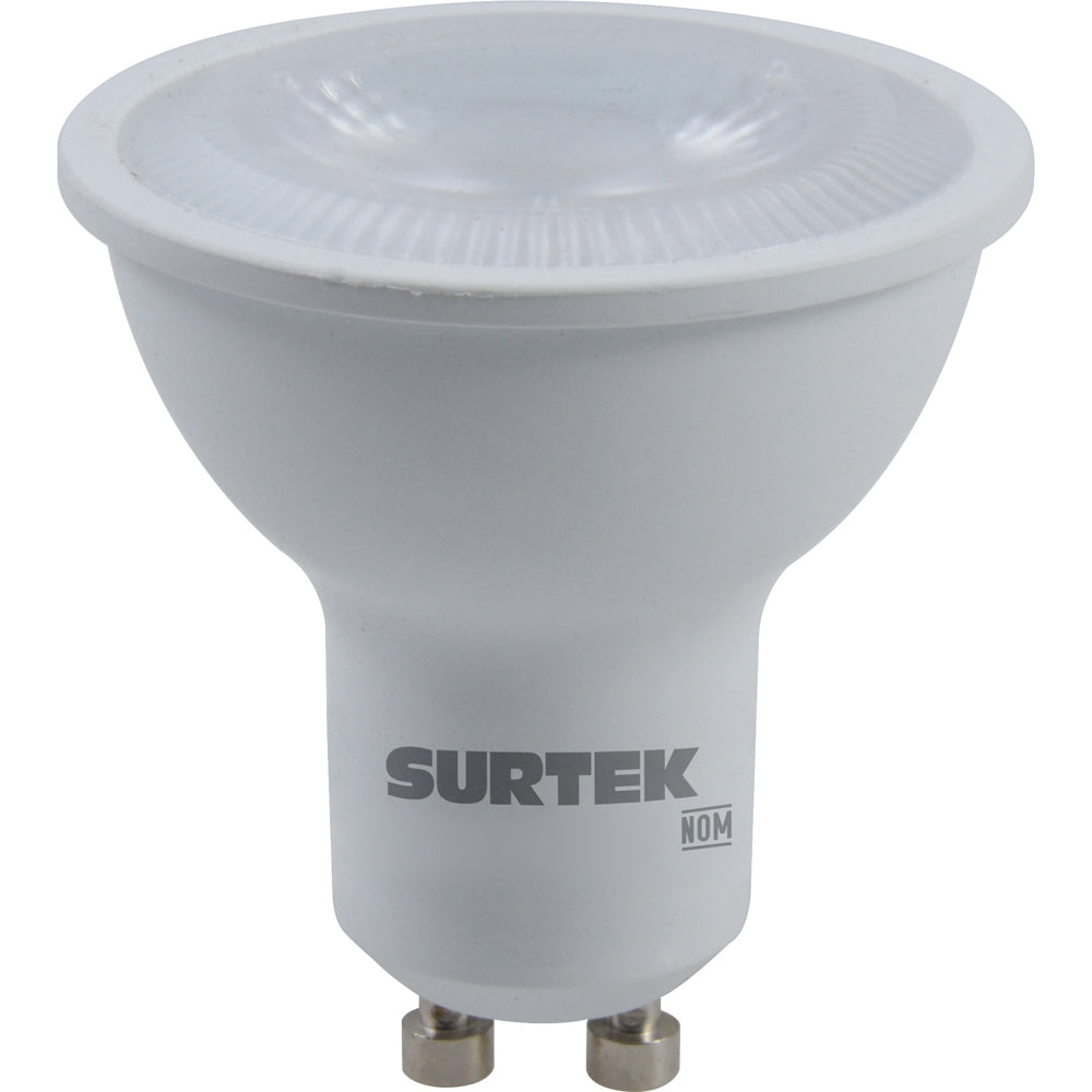 Lámpara de LED Tipo GU10, 4.5 W luz cálida Surtek