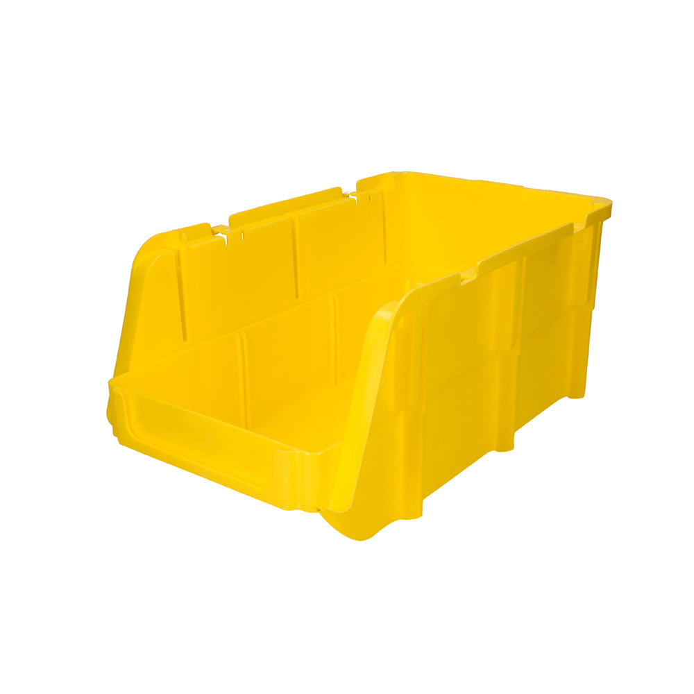 Paquete de 4 piezas de Gaveta plástica color amarillo pico de pato 11" x 6" x 5" Surtek