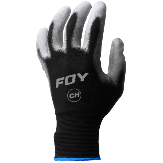 Paquete de 6 piezas de Guantes de Nailon con recubrimiento de poliuretano CH Foy