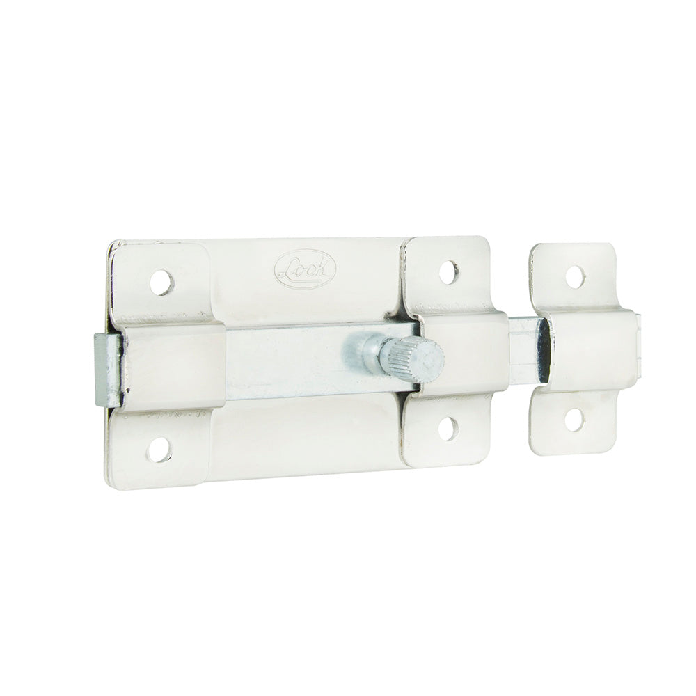 Pasador de sobreponer 12 cm níquel satinado Lock