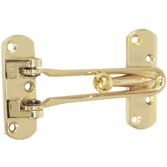 Accesorio de seguridad para puerta acabado latón brillante Lock