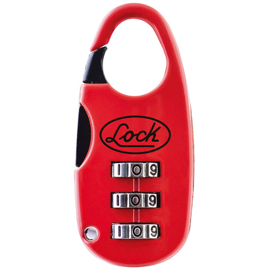 Candado de combinación programable para maleta, rojo, 25 mm Lock