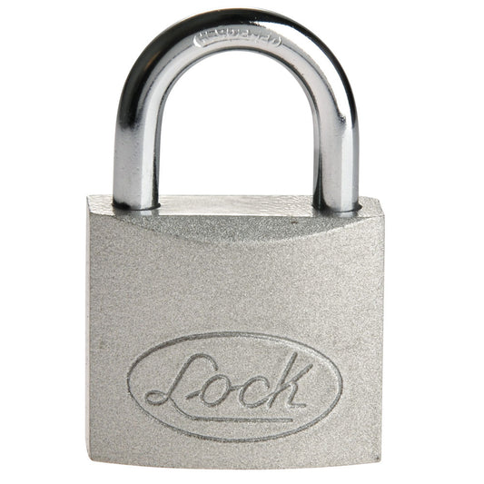 Candado de acero largo 38 mm, llave estándar, en caja Lock