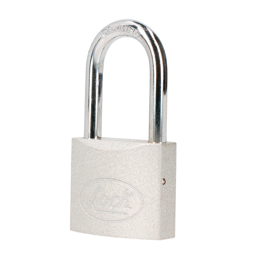 Candado de acero largo 50 mm, llave estándar, en caja Lock