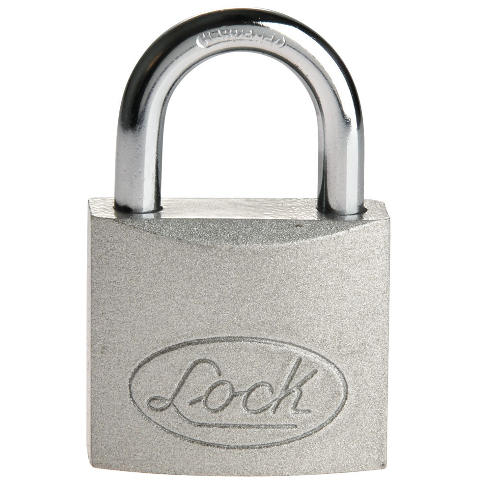 Candado de acero corto 38 mm, llave estándar, en caja Lock