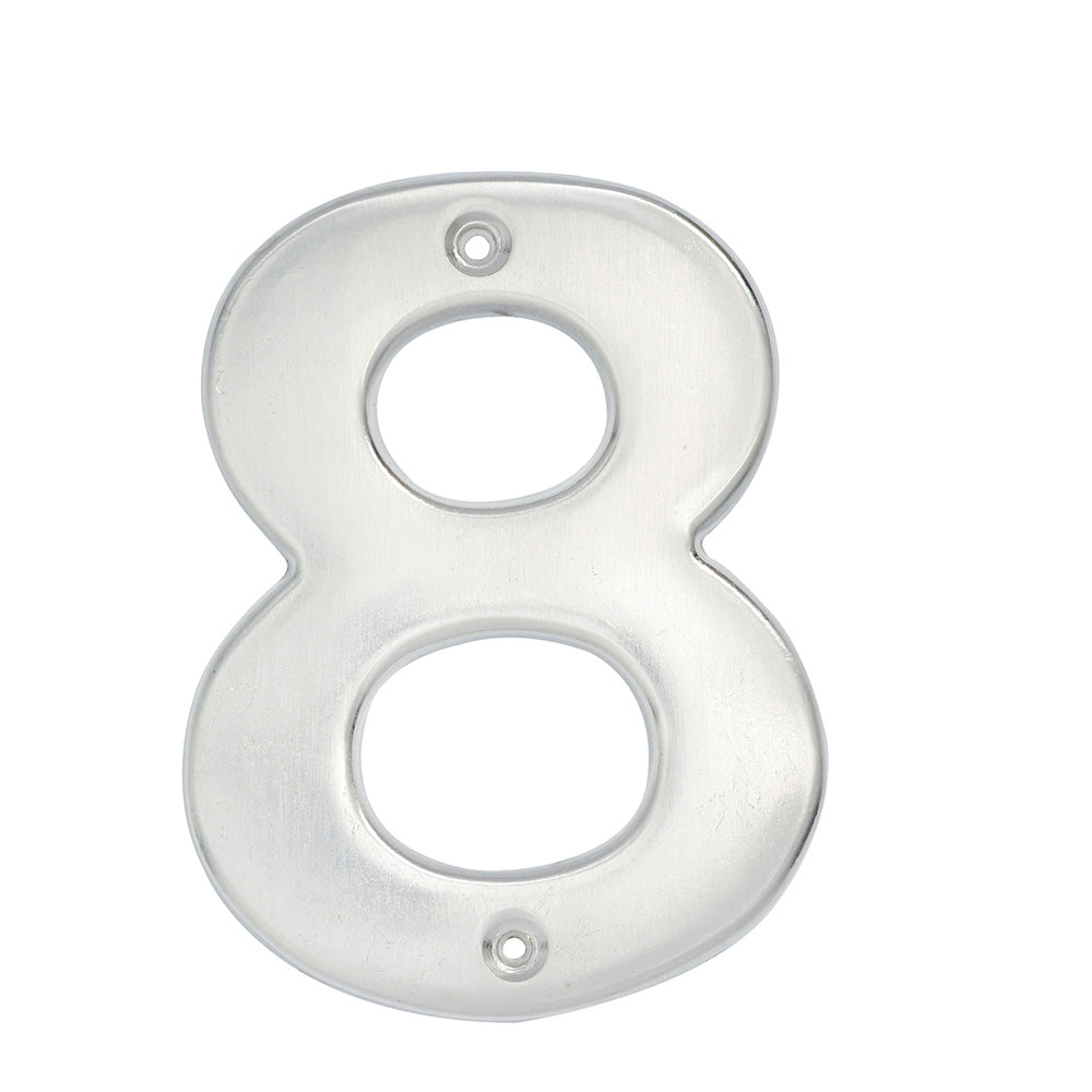 Paquete de 5 piezas de Número 8 bold 4" níquel satinado Lock