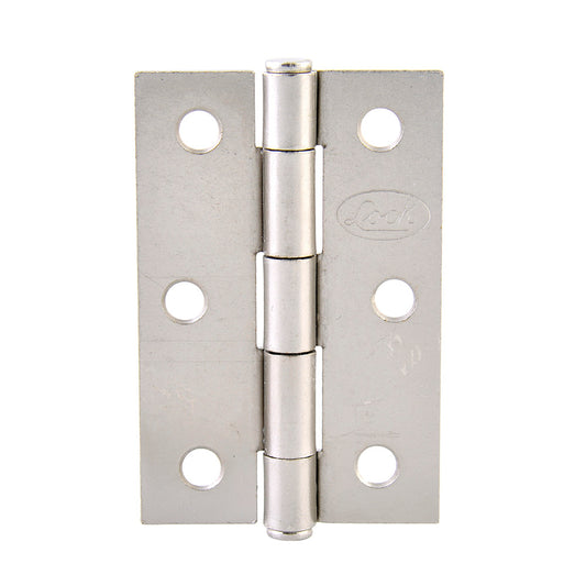 Paquete de 10 piezas de Bisagra alargada de acero níquel satinado 1" x 1.06" Lock