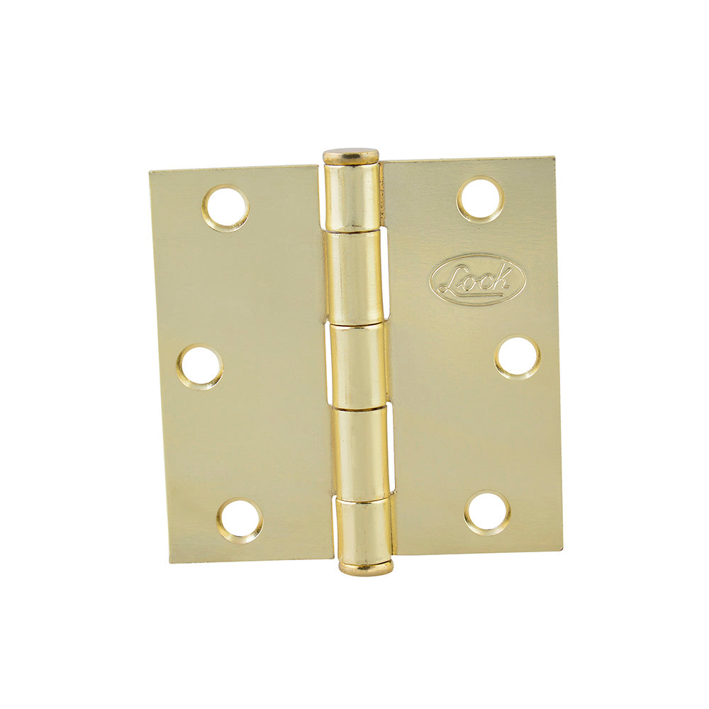 Paquete de 10 piezas de Bisagra cuadrada perno suelto de acero latón brillante 2" x 2" Lock