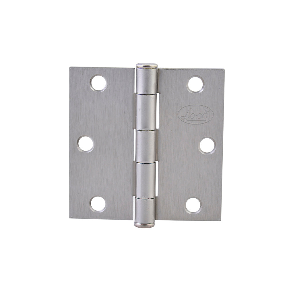 Paquete de 10 piezas de Bisagra cuadrada perno suelto de acero níquel satinado 2.5" x 2.5" Lock