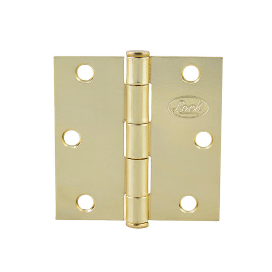 Paquete de 10 piezas de Bisagra cuadrada perno suelto de acero latón brillante 3" x 3" Lock