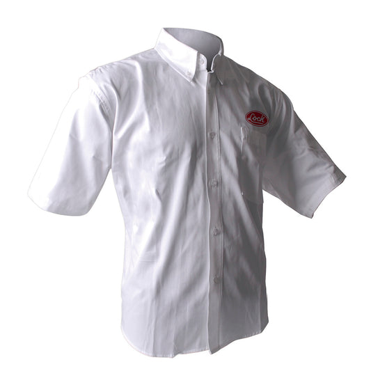 Camisa de manga corta para caballero, color blanco talla CH Lock