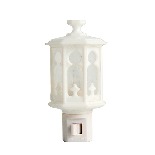 Lámpara decorativa de noche, farol blanco 127 V Foy