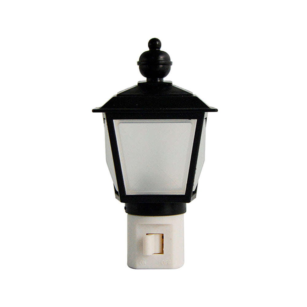 Lámpara decorativa de noche, farol negro 127 V Foy