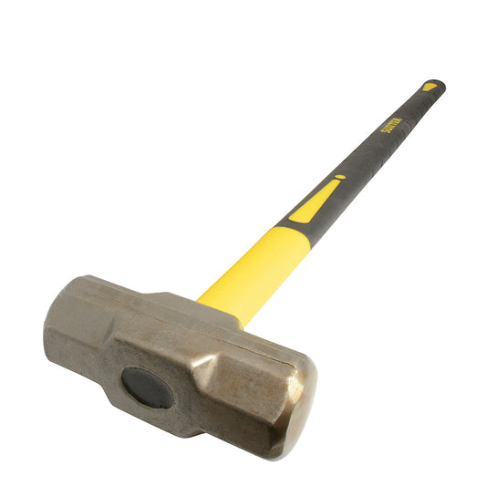 Paquete de 2 piezas de Marro octagonal cabeza forjada con mango largo de fibra de vidrio de 36", 12 lb Surtek