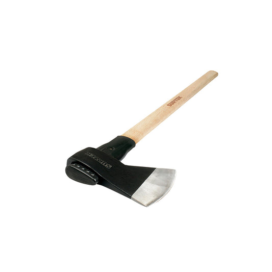 Paquete de 2 piezas de Hacha media labor con cabeza forjada en acero con mango de madera 36", 4 Lb Surtek