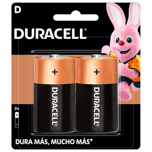 Pila alcalina Duracell® "D", 2 piezas Surtek