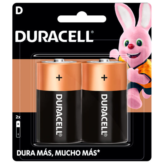 Paquete de 6 piezas de Pila alcalina Duracell® "D", 2 piezas Surtek