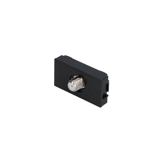Paquete de 20 piezas de Toma para TV 1/3, línea Premium, color negro Surtek