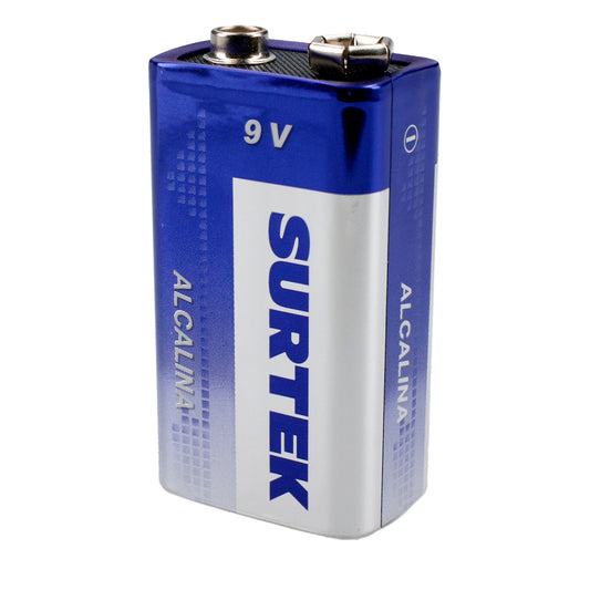 Paquete de 6 piezas de Pila alcalina Surtek "9V" Surtek