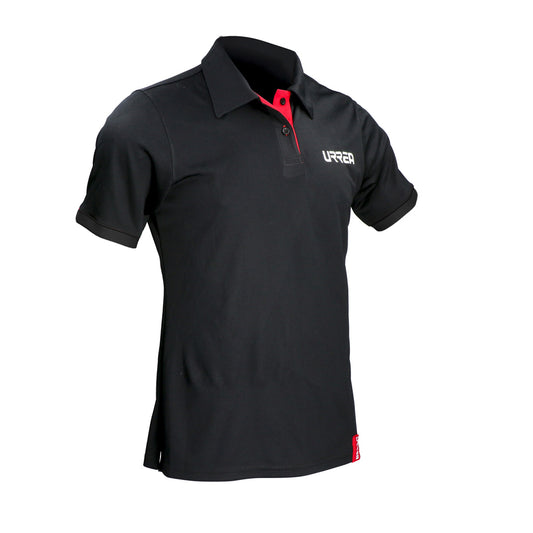 Playera tipo polo dry fit para caballero color negro talla G Urrea