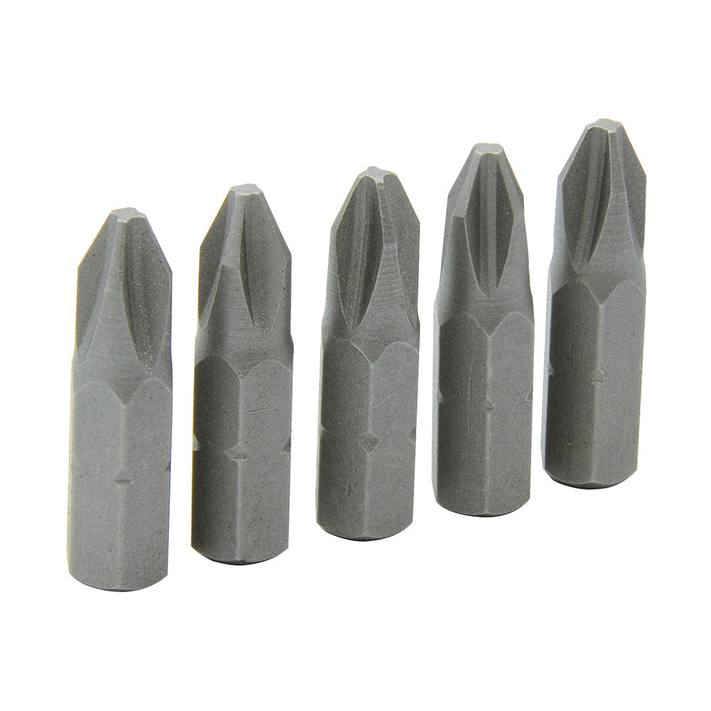 Paquete de 12 piezas de Punta Phillips para destornillador hexágono de 1/4", #1 x 1" Surtek