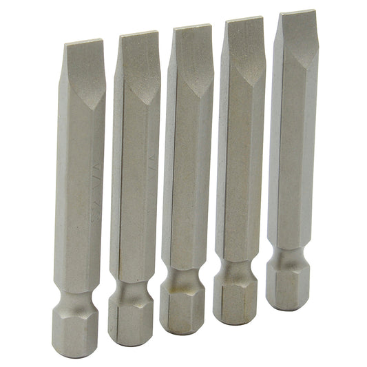 Paquete de 12 piezas de Punta Plana para destornillador hexágono de 1/4", 3/16" x 2" Surtek