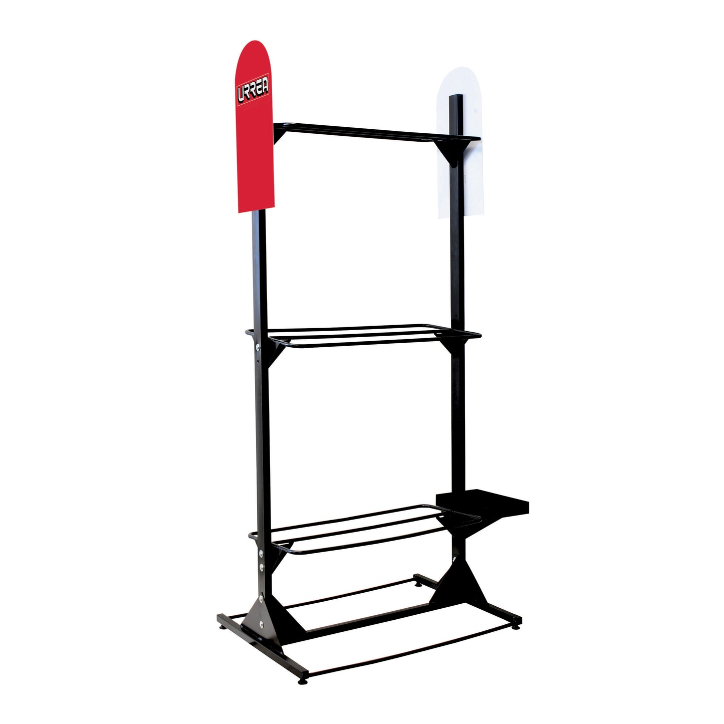 Exhibidor de piso vertical para 3 podadoras y accesorios 86.5 x 60 x 193 cm Surtek