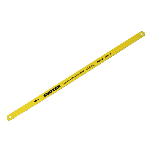Paquete de 10 piezas de Segueta de acero alta velocidad 12", 18 DPP Surtek