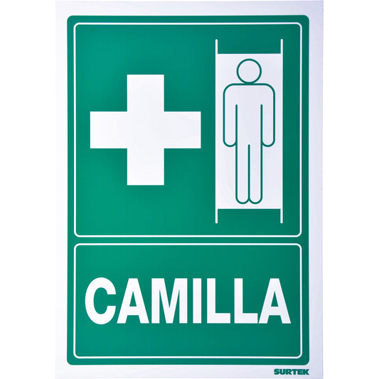 Paquete de 3 piezas de Señal "Camilla" Surtek