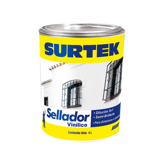 Sellador vinílico 4 Lt color blanco Surtek