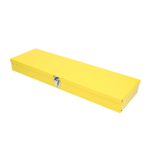 Caja metálica usos multiples color amarillo 19" x 6" x 2" Surtek