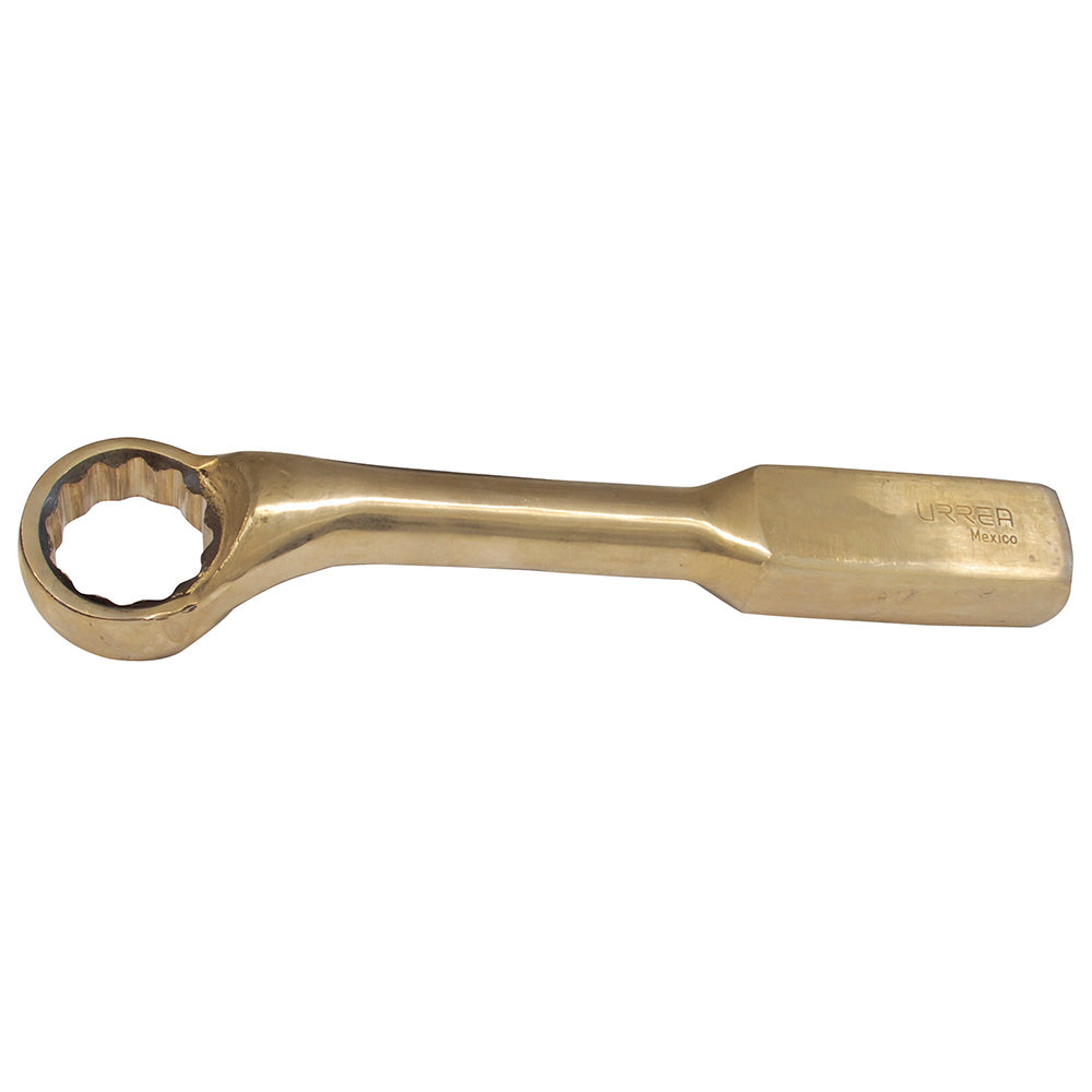 Llave de golpe acodada de bronce-aluminio antichispa en pulgadas, 12 puntas, 1-1/16" Urrea