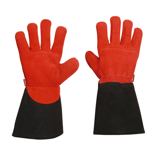 Guantes de carnaza para soldador unitalla Urrea