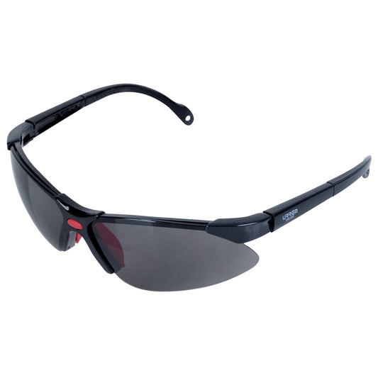 Paquete de 12 piezas de Lentes de seguridad modelo Orión, oscuros Urrea